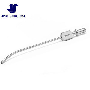 Cánula de Succión e Irrigación Laparoscópica Manual de Acero Inoxidable de Primera Calidad, Punta Angulada, Reutilizable, Tubo Aspirador Endoscópico Quirúrgico - Product Image 1
