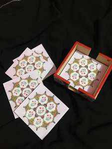 Juego de Posavasos de Resina y Esmalte para Bebidas, Ideal para Cocina, Cafetería y Regalos Festivos, Procedente de la India - Product Image 3