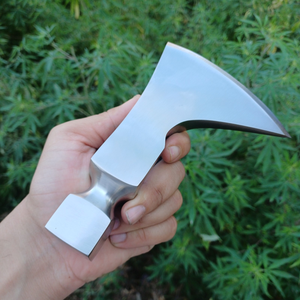 Cabeza de Hacha Tomahawk de Acero Inoxidable Forjada a Mano |   Cabeza de Hacha de Repuesto con Mango de Martillo |   Equipo Resistente para Camping y Caza - Product Image 6