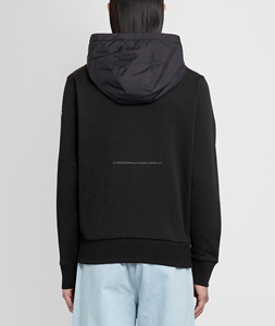 DEC Oem Custom <b>Black</b> Blank Hoodies <b>Men</b> French Terry Sweatshirt Pullover Custom Logo Printing Hoodies With Big Pocket - Product Image 3