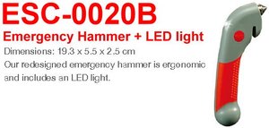 Martillo de emergencia 3 en 1 + luz LED - Product Image 6