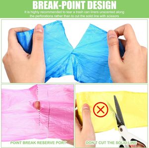 Trash Bags Colored Bathroom Garbage Bags <b>Small</b> Thick <b>Basket</b> Trash Bags Plastic Trash Can Liners for Home Bedroom - Product Image 2