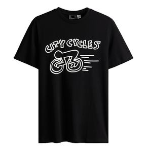 เสื้อยืดคอกลมแขนสั้นสำหรับผู้ชาย, เสื้อยืดผ้าฝ้าย100% เข้ารูปเปิดไหล่ - Product Image 1