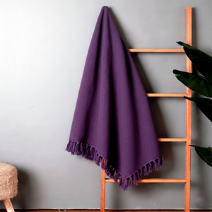 Manta de Algodón Natural, Ligera, Suave y Transpirable, Hecha a Mano, para Sofá o Cama, Decoración Tejida para el Hogar, Manta de Verano - Product Image 4