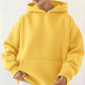 เสื้อฮู้ดผู้หญิงแบบเรียบ ดีไซน์ใหม่ ขายดี พร้อมรับผลิตตามสั่ง ปักโลโก้ได้ เสื้อฮู้ดลำลอง - Product Image 1