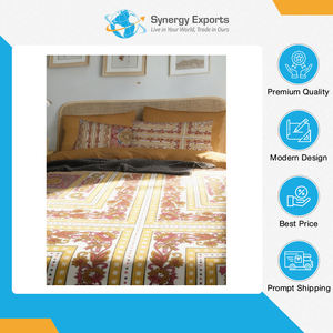 Disponible en stock, juego de sábanas de poliéster estampado de 4 piezas, estilo lujoso de primera calidad, de un fabricante indio de renombre. - Product Image 5