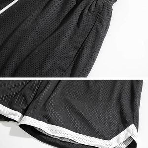 Shorts de sport décontractés pour hommes, fins, respirants, d'été, en mesh américain, à séchage rapide, pour le basketball - Product Image 4