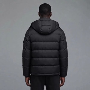 OEM Custom Men's Casual Winter Bomber <b>Jacket</b> High Street <b>Warm</b> Hooded Breathable Wool-Lined Zipper <b>Waterproof</b> man puffer <b>jacket</b> - Product Image 6