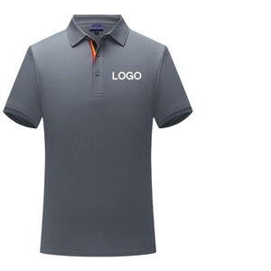 เสื้อเชิ้ตผู้ชายแบบทางการ ลายเรียบ ผ้าถัก ความยาวปกติ ซับเหงื่อได้ดี พร้อมโลโก้ด้านหน้า - Product Image 2