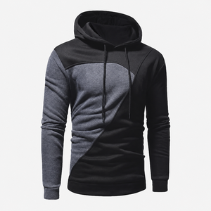 เสื้อฮู้ดดี้ผ้าฝ้าย 100% สีทูโทนแบบยูนิเซ็กซ์ สไตล์ลำลองสตรีทแวร์สำหรับฤดูหนาว  สามารถสั่งทำได้ - Product Image 1