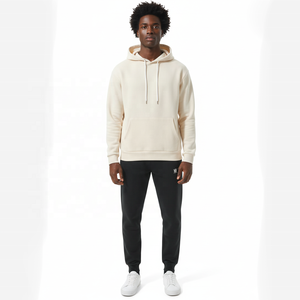 Ensemble de survêtement personnalisé uni en molleton épais avec sweat à capuche et pantalon de jogging pour homme, style streetwear décontracté, vente en gros - Product Image 1