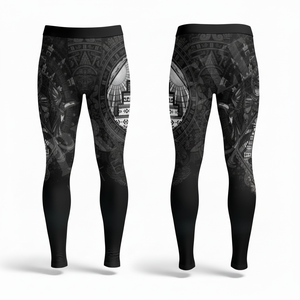 Leggings de compresión 100% de alta calidad, cintura alta, estampado personalizado, deportivos, de secado rápido, para entrenamiento, correr, gimnasio, fitness, para hombre. - Product Image 2