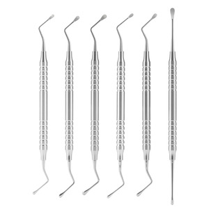 เครื่องมือผ่าตัดแบบใช้มือ รุ่น Dental Lucas Curette Silver Knurled Grip ประเภทที่ 1 - Product Image 3