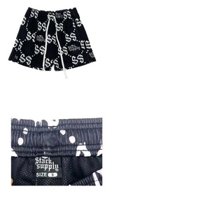 Pantalones cortos de gimnasio para hombre con logotipo personalizado, pantalones cortos de chándal de malla de verano sublimados para deportes, jogging, natación, uso en la playa - Product Image 6