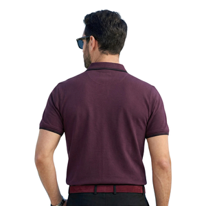 Chemise Homme Premium Unie avec Broderie Aigle Élégante, Manches Courtes Décontractées, Col Rabattu, Coupe Slim, Tissu Tricoté Séchage Rapide, Fourniture ODM - Product Image 2