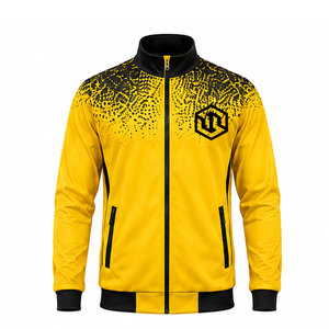 Ensemble de survêtement de sport de luxe pour homme |   Veste de sport tendance, pantalon de jogging |   Hiver 100% polyester léger à séchage rapide - Product Image 3