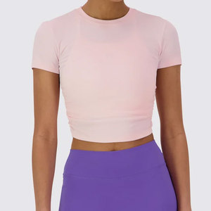 Camiseta Corta Personalizada para Mujer, Diseño Estampado, Jersey de Alta Calidad, Ajuste Veraniego, Compresión, Corte Ajustado - Product Image 5