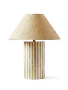 Black & <b>White</b> Stripe Bone Inlay Flower Shape Modern Design <b>Table</b> Lamp Shade for Bedroom Living Room <b>Hallway</b> Office Home Decor - Product Image 5