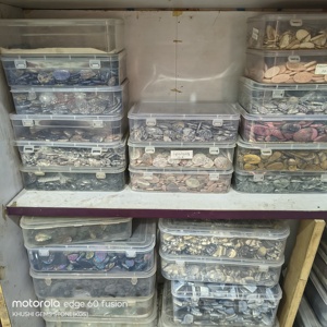 Lote de Cabujones de Ágata Natural Mixta al Por Mayor, de 20-45mm, para la Fabricación de Joyería, de Rajasthan - Product Image 5