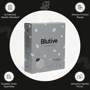 Litière agglomérante pour chat 100% naturelle Bentonite Blutive de qualité supérieure, 6L - avec charbon actif, parfumée, provenant directement de l'usine en Espagne - Product Image 4