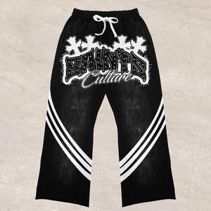 ชุดเซ็ตสเวตแพนท์ผ้าคอตตอนเนื้อหนา 420 กรัม สไตล์สตรีทแวร์ ลุคย้อนยุค ซักย้อมสีแบบแอซิดวอช ระบายอากาศได้ดี ซิปหน้า เอวสองชั้น สำหรับผู้ชาย ใส่ได้ในฤดูหนาว - Product Image 6