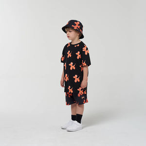 Precio al por mayor: Conjunto de ropa de bebé de algodón de 2 piezas, camiseta de verano con pantalones cortos a juego, nuevo estilo informal de manga corta para niños. - Product Image 3