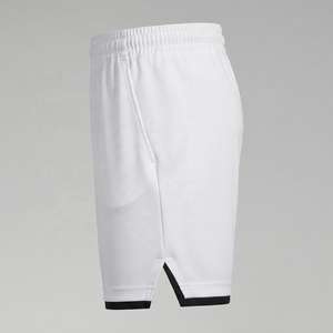 Pantalones Cortos Deportivos de Cintura Media con Bolsillos, Tejido Transpirable 100% Algodón, Color Sólido, Logotipo Frontal, Ropa Informal para Entrenamiento, Gran Venta - Product Image 3