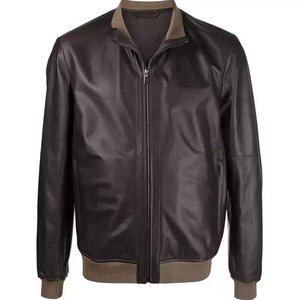 <b>Men's</b> <b>Leather</b> Moto <b>Jacket</b> With Faux Fur Collar Windproof Winter Thick Padded Zipper Closure Regular Fit Solid Black - Product Image 4