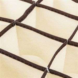 4pcs Beige Non-Woven Fabric <b>Storage</b> <b>Boxes</b> <b>Drawer</b> Organizers - Product Image 3