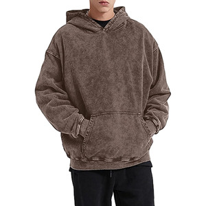 Sudadera con Capucha Oversize para Hombre, Estilo Vintage, Algodón, Casual, Holgada, Moderna, Básica, Retro, Streetwear - Product Image 1