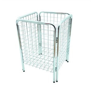 Heavy Duty Chrome Metal <b>Platform</b> Display Stand Supermarket Promotion Rack with Easy Assembly and 4'' PU Wheels - Product Image 4