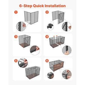 Jaula para Perros Resistente e Indestructible de 64 Pulgadas, a Prueba de Escapes, para Perros Grandes, Carga Máxima 300 Libras, para Uso en Interiores con Alta Ansiedad - Product Image 5