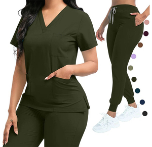 Custom Logo Women Men Women Plain Hospital Surgical Clinic Beauty SPA Wholesale Medical <b>Doctor</b> Nurse Suits Scrubs Uniforms <b>Sets</b> - Product Image 1