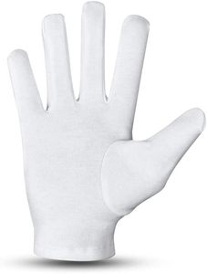 33rd Degree Scottish Rite Glove - <b>White</b> Pure Cotton classic <b>white</b> color machine embroidery - Product Image 3