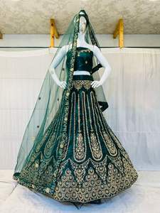 Precioso Zarna 16 Kali Lehenga Full Jarkan Stone Shisha Mirror Heavy Glitter Indian Can-Can Net Dress Suit para bodas especiales - Product Image 4