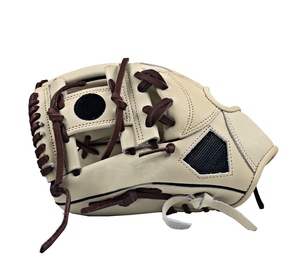 Gant de baseball en cuir pour droitier, pour outfield, à doigts entiers, avec fermeture auto-agrippante, taille adulte, antidérapant, toutes saisons - Product Image 2