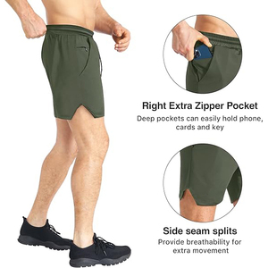 Pantalones Cortos Deportivos para Hombre con Forro Incorporado y Ventilación Lateral para Gimnasio, Running y Entrenamiento - Product Image 4