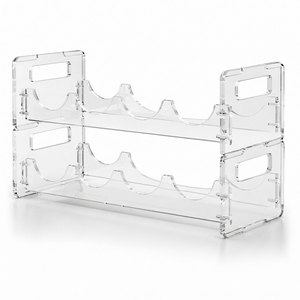 Modern Portable Acrylic Bottle <b>Display</b> Stand for Retail Beverage Juice Water & Wine Promotion - Product Image 1