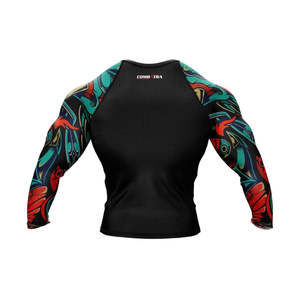 Top Selling Best Product Rash Guard In <b>Long</b> <b>Sleeve</b> Latest Design Mma Wear Solid Color Rash Guard - Product Image 2