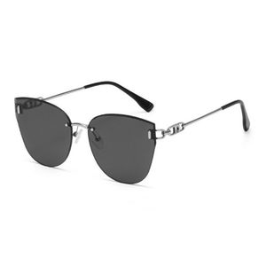 RTS Trending Fashionable High Quality Rimless Cat Eyes TAC Polarized <b>Sunglasses</b> 2026 for Men and Women - Product Image 3