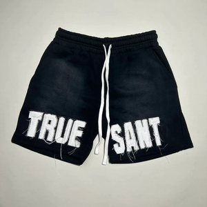 เสื้อยืดและกางเกงขาสั้นชุดเซ็ตสองชิ้นสำหรับผู้ชาย พิมพ์ลายสกรีน ผ้าฝ้าย 100% สไตล์ลำลองสำหรับฤดูร้อน พร้อมโลโก้สีตามสั่ง - Product Image 3