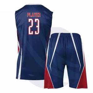 Uniforme de volley-ball unisexe à séchage rapide et respirant, impression par sublimation personnalisée, vêtements de sport confortables, ensembles de maillots et de shorts - Product Image 2