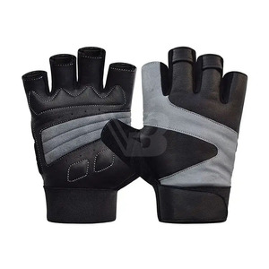 Customized % Top High Quality Heavy Duty Nylon Unisex Boxing Gloves <b>Half</b> Finger Adjustable Wrist Strap Pakistan Made Best - Product Image 1