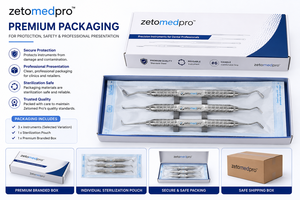 เครื่องมือทำฟันสแตนเลส Dental Nash Taylor Inlay Onlay Interproximal Scaler Knife สำหรับงานทันตกรรม OEM Zetomed Pro - Product Image 3