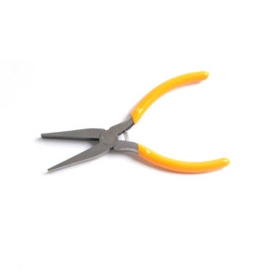 Pince professionnelle pour extensions de cheveux en acier inoxydable avec poignées orange, outil de fusion à la kératine, connecteur de perles pour extensions capillaires - Product Image 4