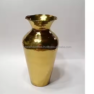 <b>Beautiful</b> Flower <b>Vase</b> for Floral Arrangements Decorative Metal with Intricate Handcrafted Detailing by Azora industries - Product Image 2