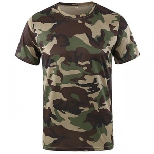 เสื้อยืดลายพรางระบายอากาศสำหรับฤดูร้อน เสื้อเชิ้ตคอตั้งผ้าซาตินลายพรางสำหรับผู้ชาย เหมาะสำหรับตั้งแคมป์ ล่าสัตว์ แขนสั้นลำลอง - Product Image 2