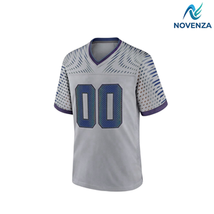 เสื้อกีฬาผู้ชายสีเทาแบบกำหนดเอง เสื้อกีฬาสำหรับเล่นเกมแบบปรับแต่งได้ - Product Image 3