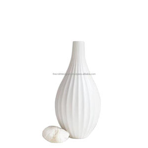 Vase à fleurs en porcelaine bohème jardinière de table pour la décoration léger facile Portable en fibre de verre grand Pot de fleur en céramique - Product Image 1