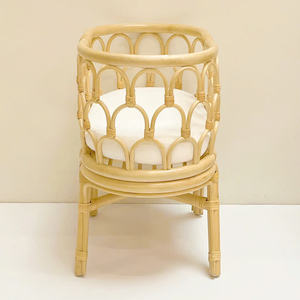 Cuna de muñecas de ratán natural, el diseño más hermoso - juguete para niños - Product Image 3